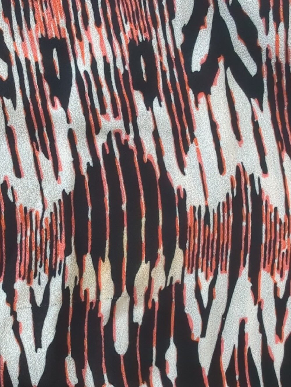 Kardashian Kollection Ikat Chevron Coral Open-Front Draped Blazer Jacket LARGE - Picture 11 of 11